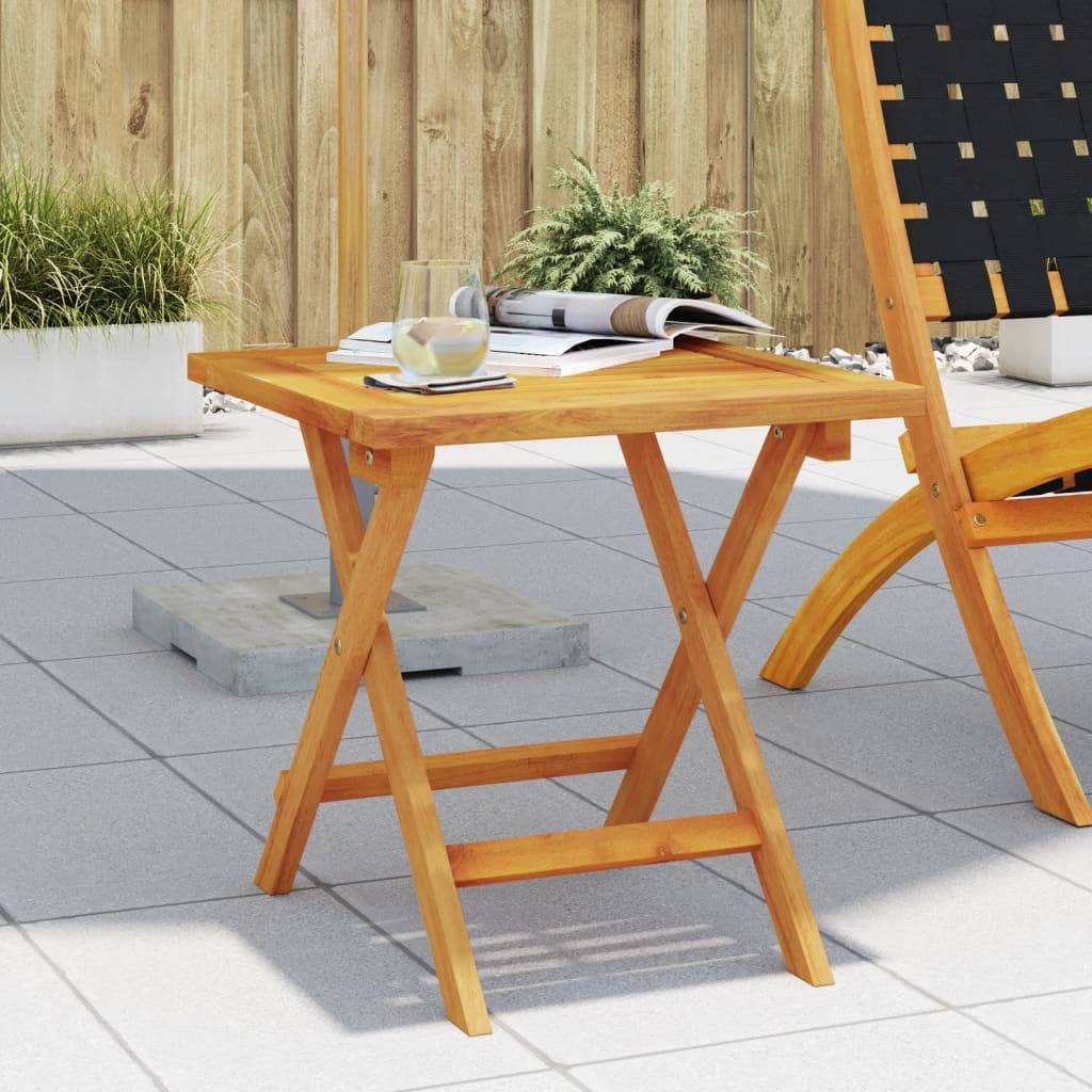 Table d’appoint de jardin en bois d'acacia massif 40 x 40 x 40 cm - PANGIVO - Image 1