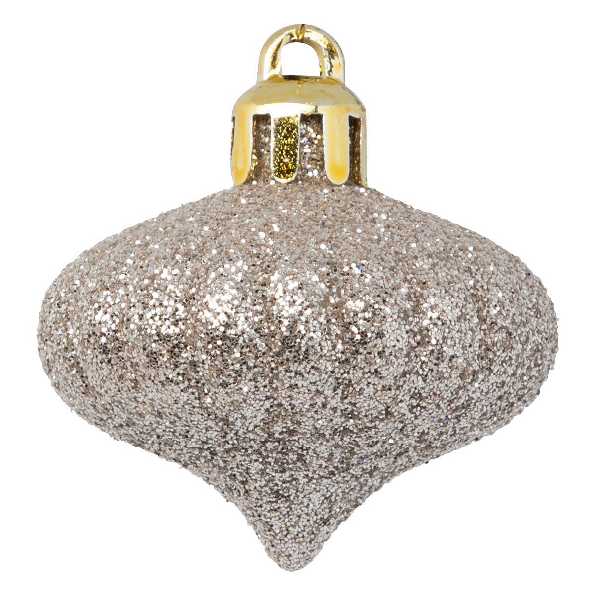 Atmosphera - Kit de 18 Boules de Noël beige - Atmosphera Créateur d'intérieur - Imagen 8