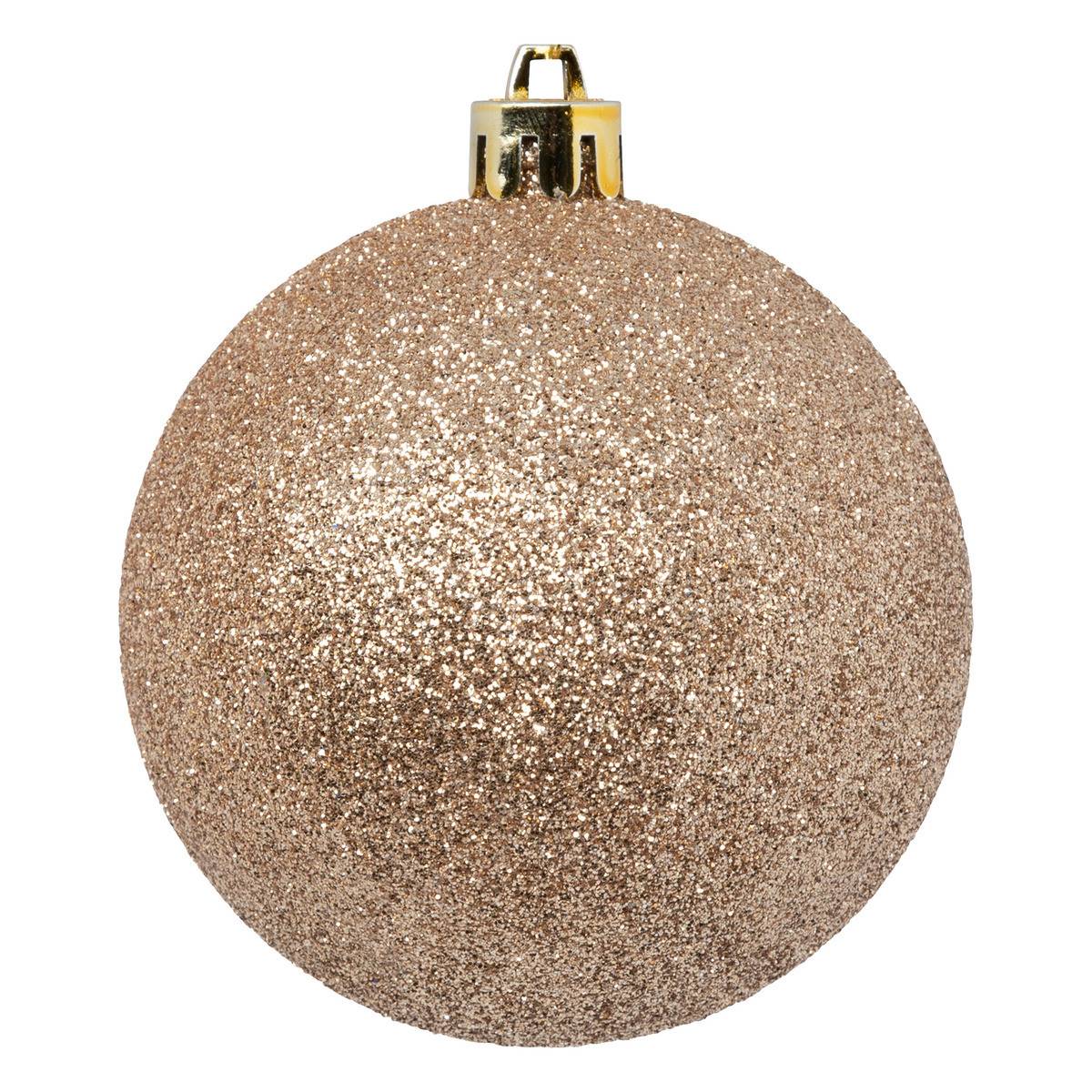 Atmosphera - Kit de 18 Boules de Noël beige - Atmosphera Créateur d'intérieur - Imagen 6