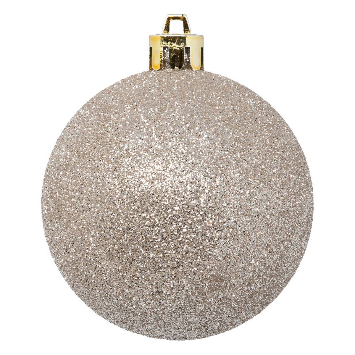 Atmosphera - Kit de 18 Boules de Noël beige - Atmosphera Créateur d'intérieur - Imagen 5