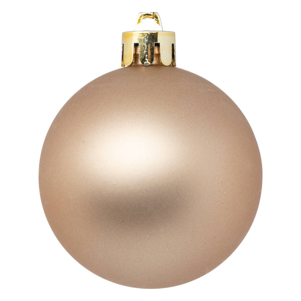Atmosphera - Kit de 18 Boules de Noël beige - Atmosphera Créateur d'intérieur - Imagen 7