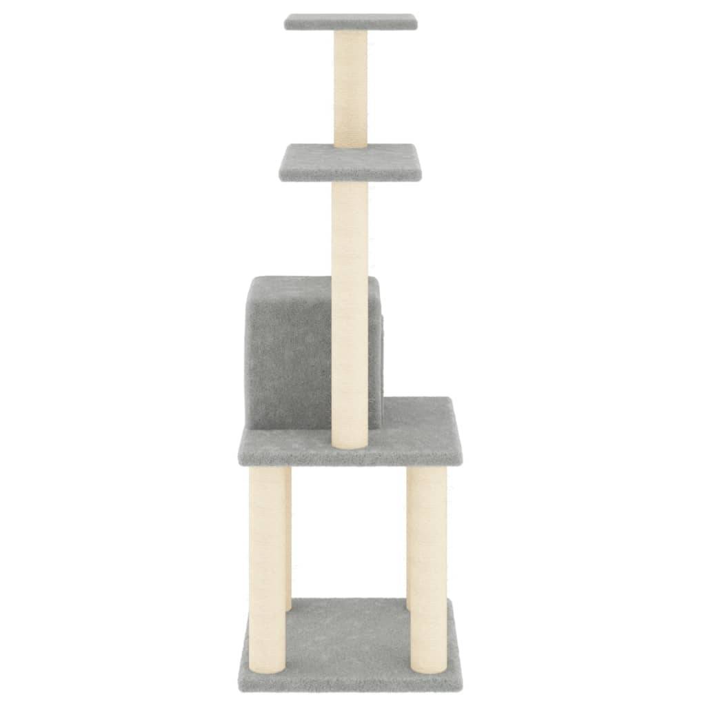 Vidaxl - Arbre à chat avec griffoirs en sisal Gris clair 105 cm vidaXL 171467 - Imagen 5