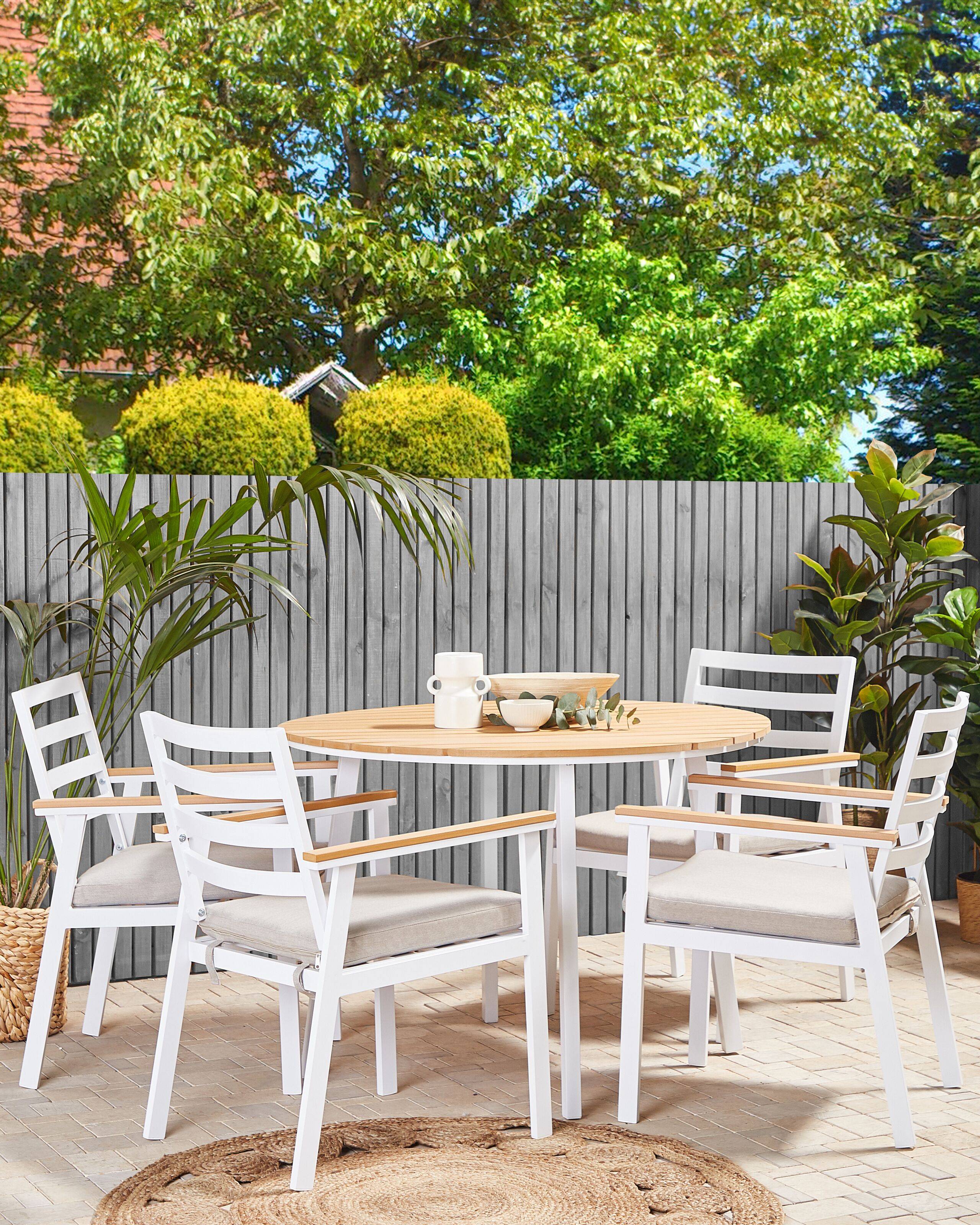 Beliani - Chaise de jardin Aluminium Beige CAVOLI - Beliani - Imagen 1