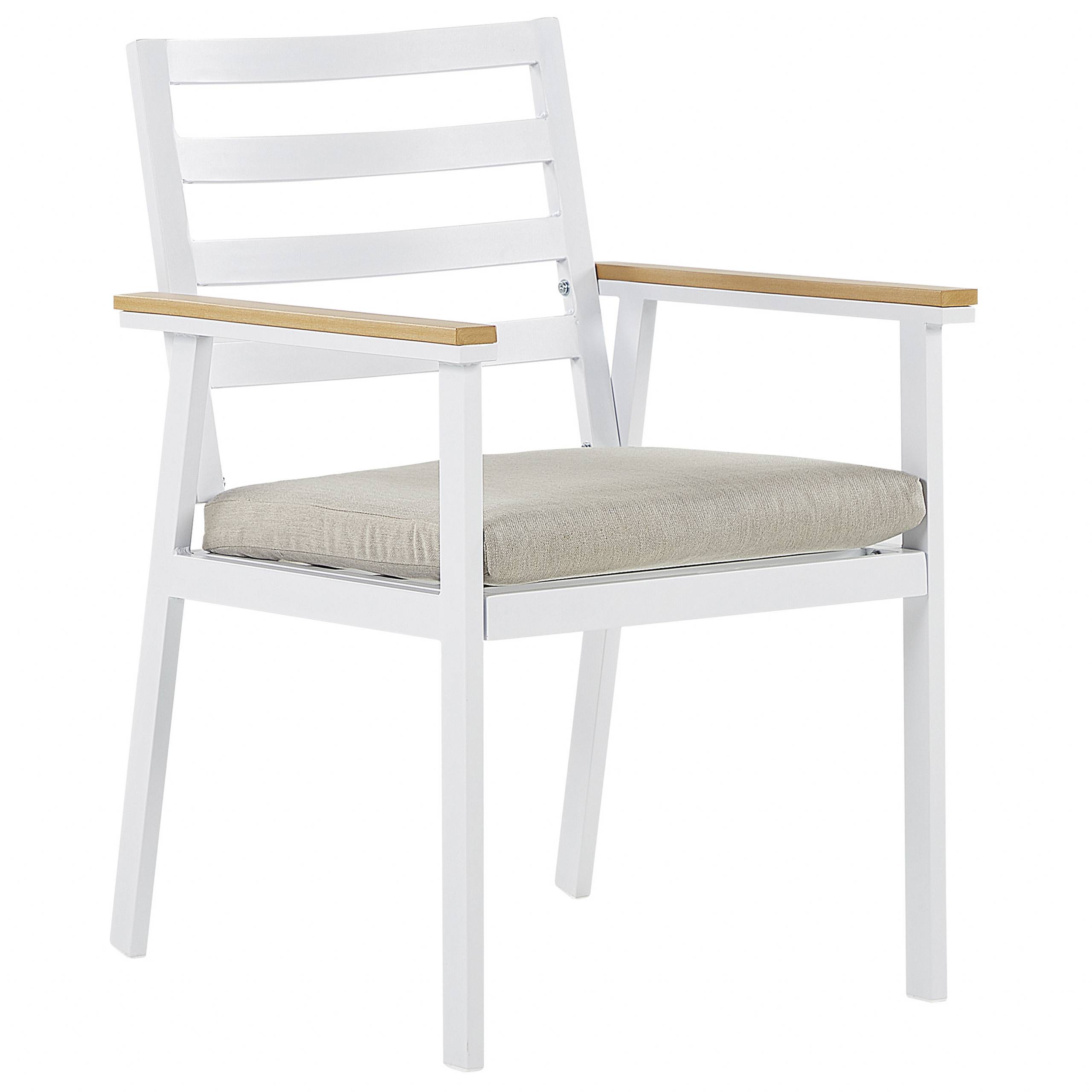 Beliani - Chaise de jardin Aluminium Beige CAVOLI - Beliani - Imagen 5