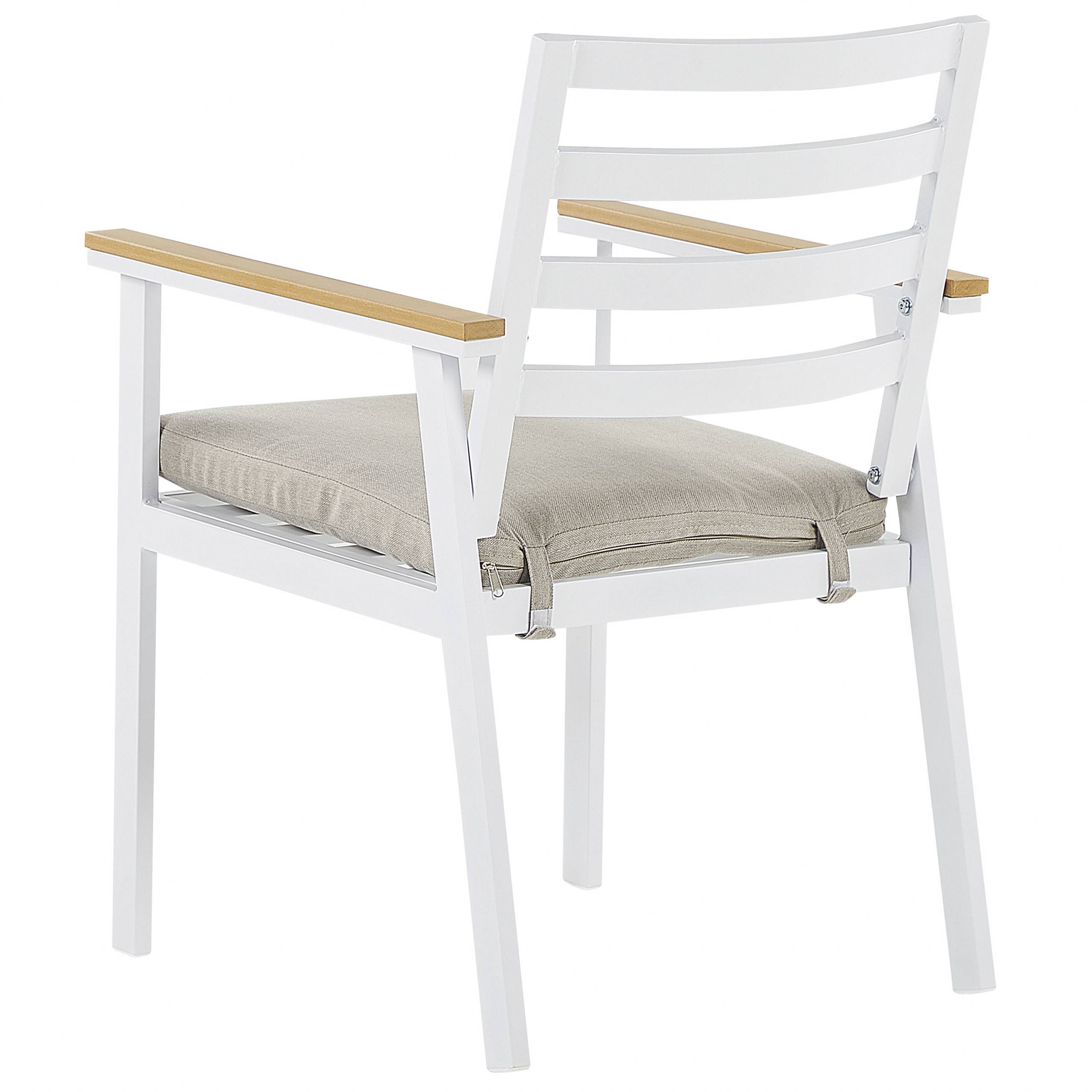 Chaise de jardin Aluminium Beige CAVOLI - Beliani - Image 6