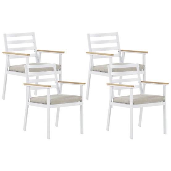 Chaise de jardin Aluminium Beige CAVOLI - Beliani - Image 1