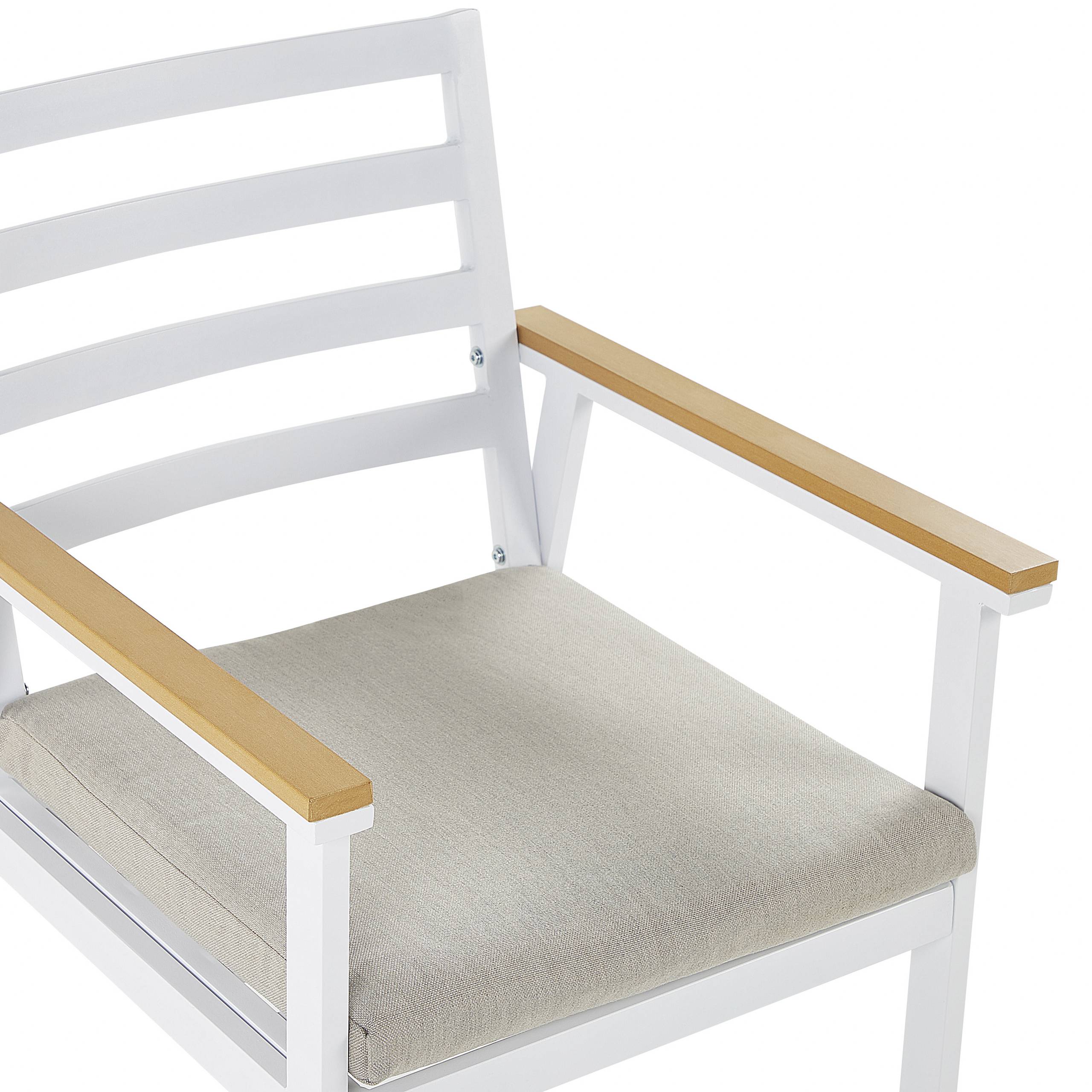 Beliani - Chaise de jardin Aluminium Beige CAVOLI - Beliani - Imagen 8