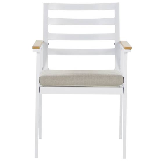 Chaise de jardin Aluminium Beige CAVOLI - Beliani - Image 3
