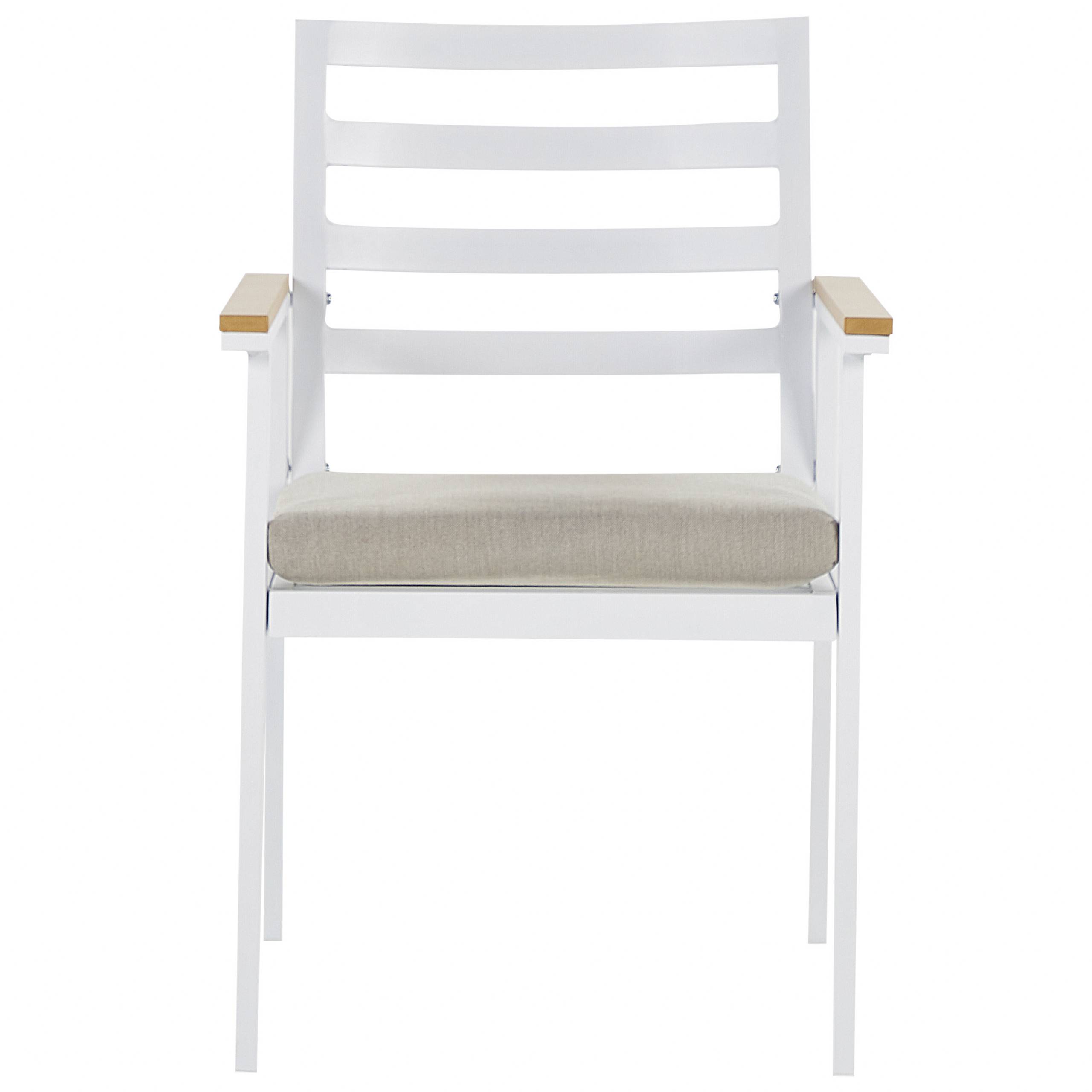 Beliani - Chaise de jardin Aluminium Beige CAVOLI - Beliani - Imagen 4