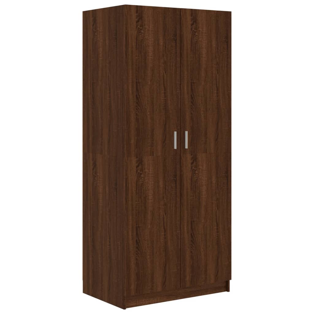 Vidaxl - Garde-robe Chêne marron 80x52x180 cm Bois d'ingénierie - vidaXL - Imagen 1