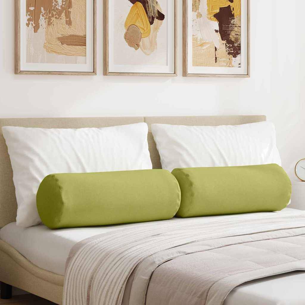 Lot de 2 Coussins Polochons Géants Tissu Doux Housse Lavable pour Chambre et Salon Vert Clair 25x70 cm – ComfortXL Outdoor Living - Image 1