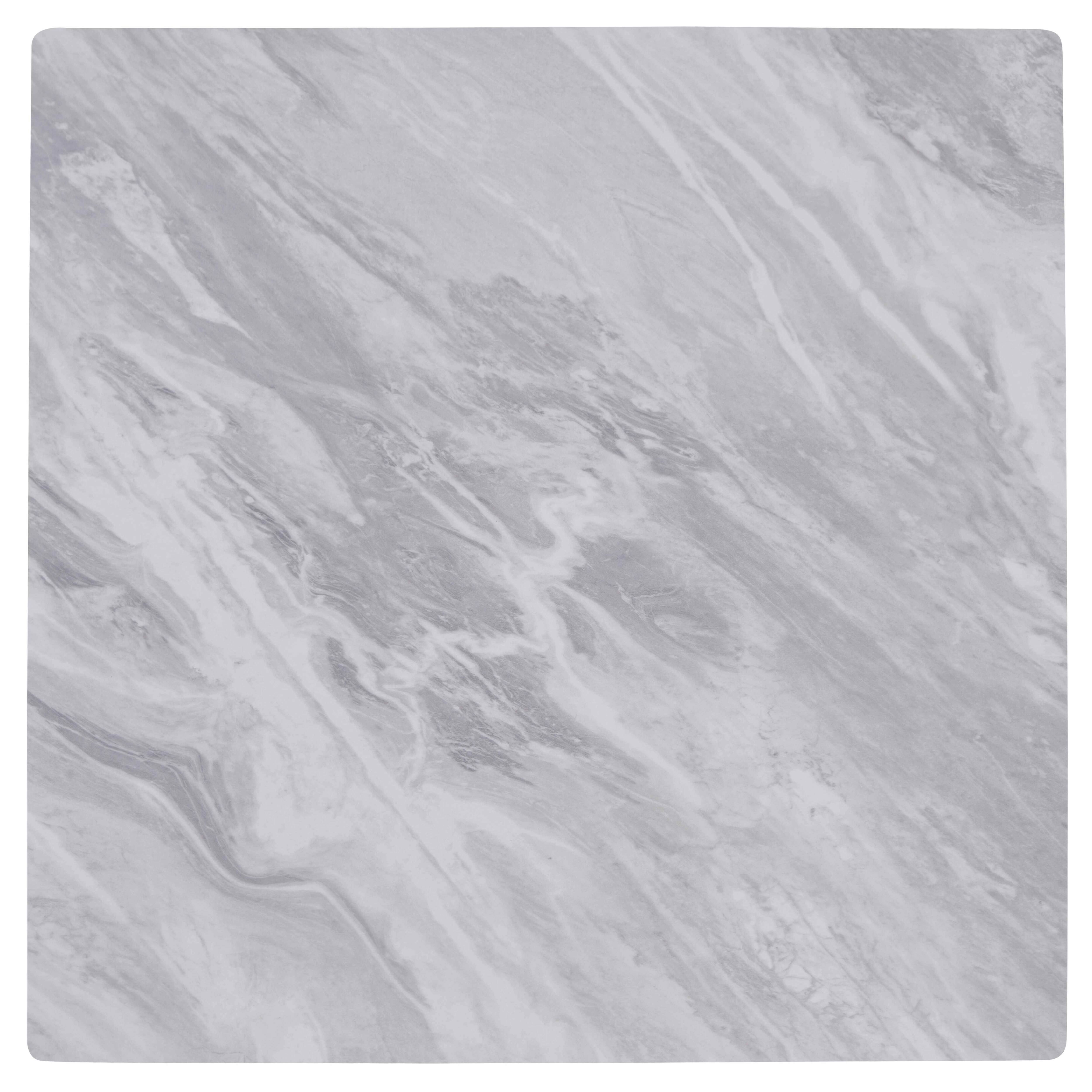 Oviala - Ensemble table haute stratifié marbre et 2 chaises hautes blanc - Oviala - Imagen 6