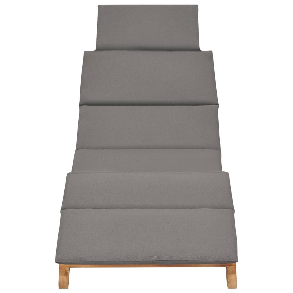 Helloshop26 - Lot de 2 transats chaise longue bain de soleil lit de jardin terrasse meuble d'extérieur avec coussins bois massif de teck - Imagen 3