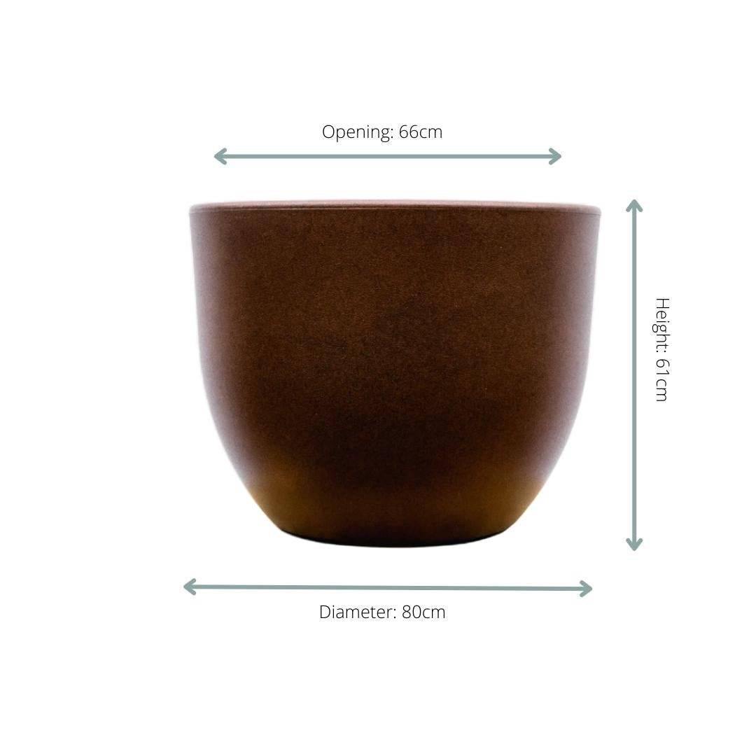 Pot Eggy Bronze 80 cm- La Green Touch - Imagen 2