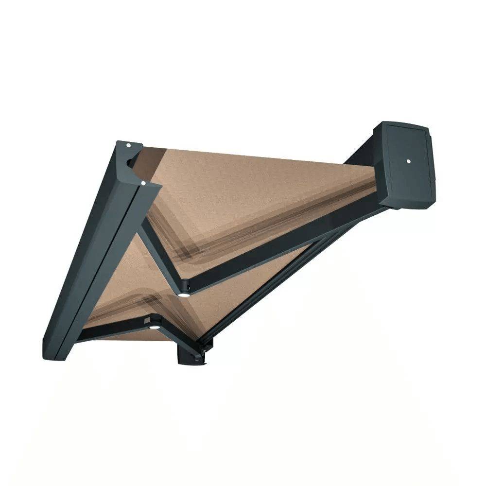 Intersun - Store banne coffre SOA 5,00x3,50 M (Manuelle - Gris Anthracite - Taupe) - INTERSUN - Imagen 1