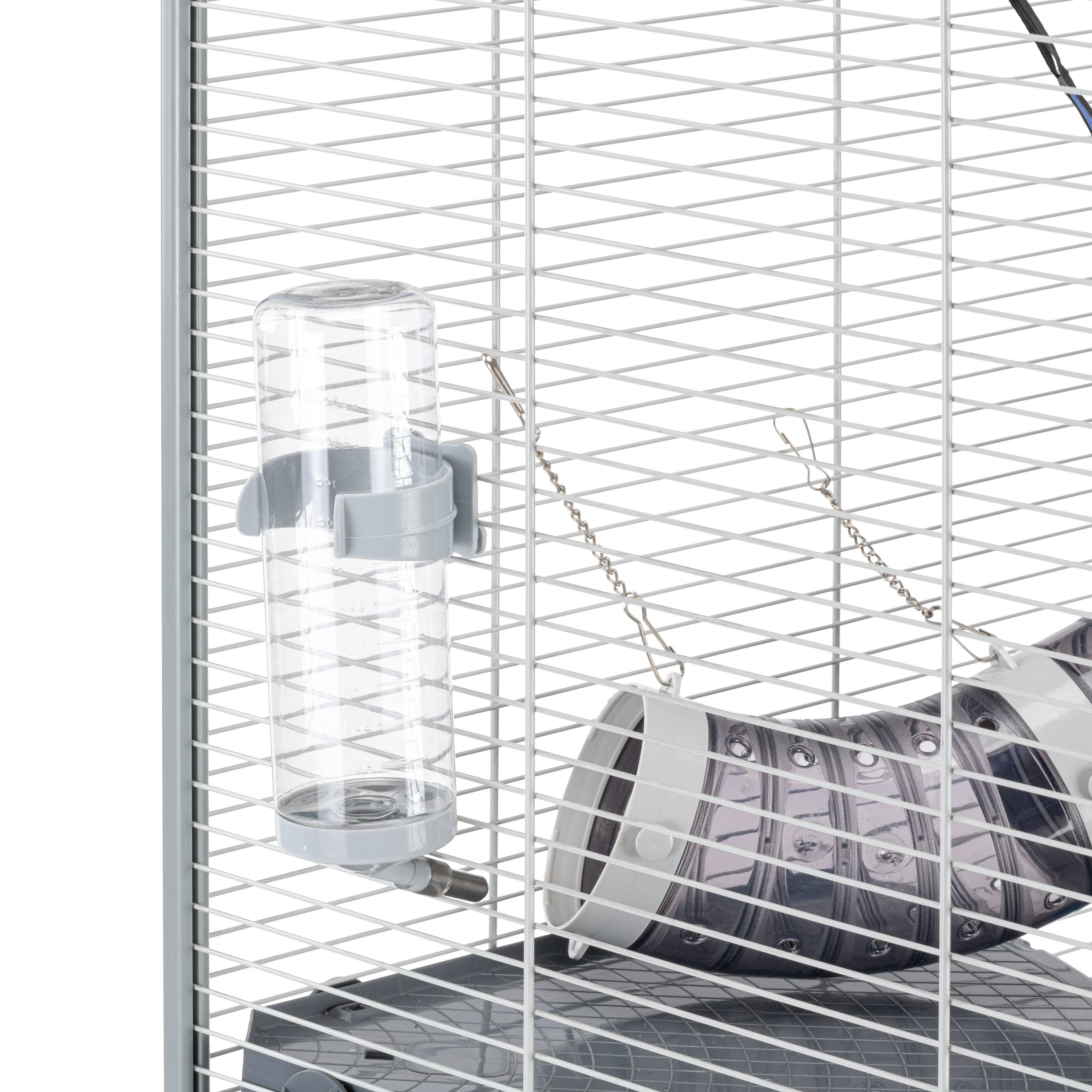 Ferplast - FERPLAST Cage pour Rongeurs FURET XL pour Furets, Chinchillas, en Métal, Accessoires inclus : Mangeoire, Abreuvoir, Coin WC, Hamac, Etagères, Echelle, - Image 9