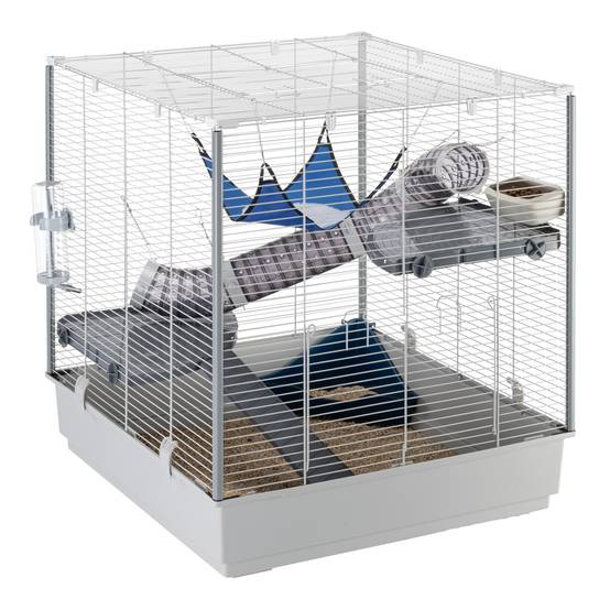 Ferplast - FERPLAST Cage pour Rongeurs FURET XL pour Furets, Chinchillas, en Métal, Accessoires inclus : Mangeoire, Abreuvoir, Coin WC, Hamac, Etagères, Echelle, - Image 1