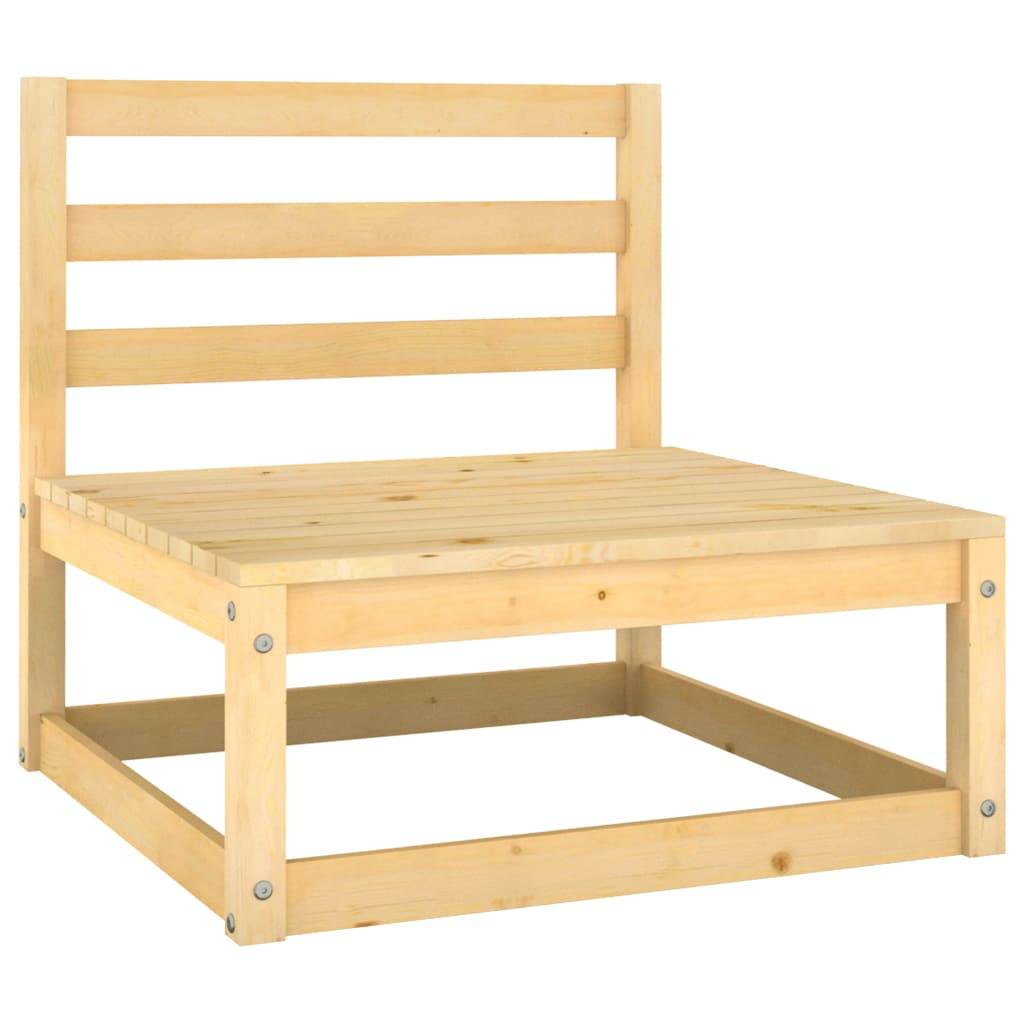 Helloshop26 - Salon de jardin meuble d'extérieur ensemble de mobilier 6 pièces avec coussins bois de pin massif - Imagen 4