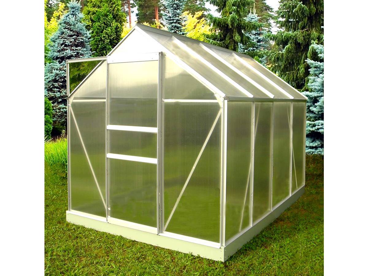 Habitat Et Jardin - Serre Jardin Polycarbonate "diamant 86" + Base - 4,75m² -habitat Et Jardin - Image 2