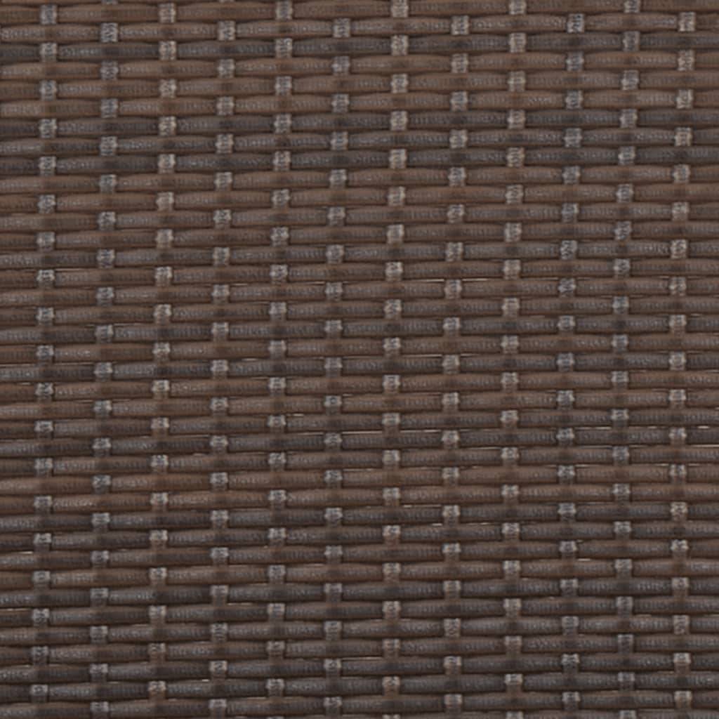 Helloshop26 - Banc de jardin 90 x 51 x 85 cm meuble de patio d'extérieur terrasse à 2 places avec coussins marron résine tressée - Imagen 6