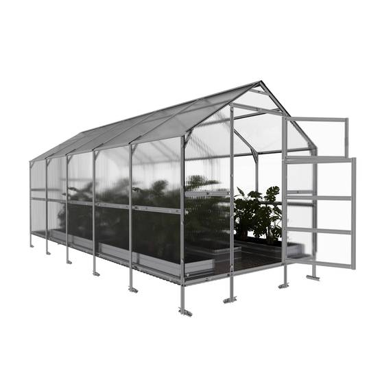 KLASIKA GREENHOUSES - Serre KLASIKA BERNARD 2,35 x 5 m (11,75 m²), 4 mm avec revêtement en polycarbonate - Image 5