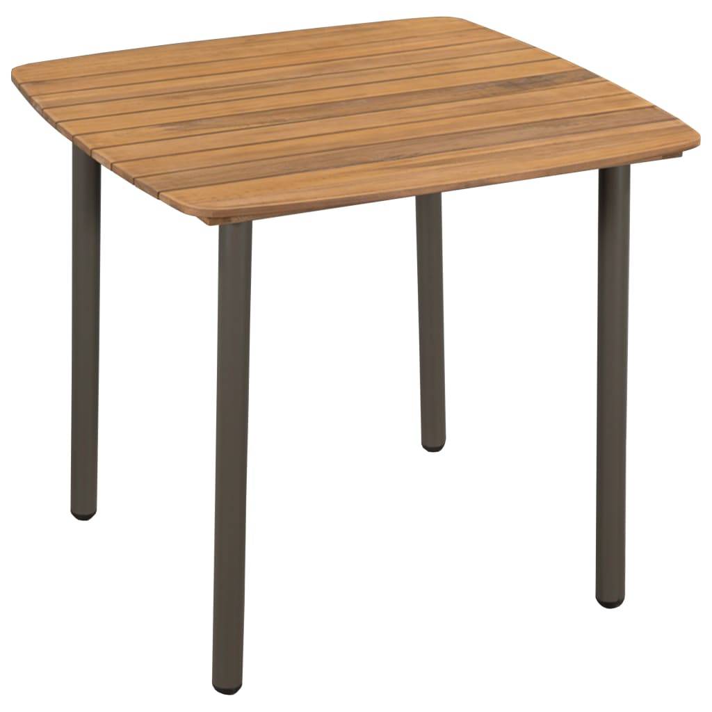 Vidaxl - Ensemble à manger d'extérieur 5pcs Bois acacia solide et acier vidaXL 44230 - Imagen 2