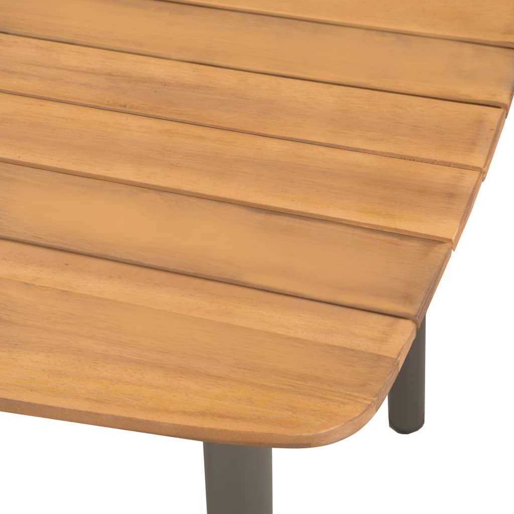 Vidaxl - Ensemble à manger d'extérieur 5pcs Bois acacia solide et acier vidaXL 44230 - Imagen 4