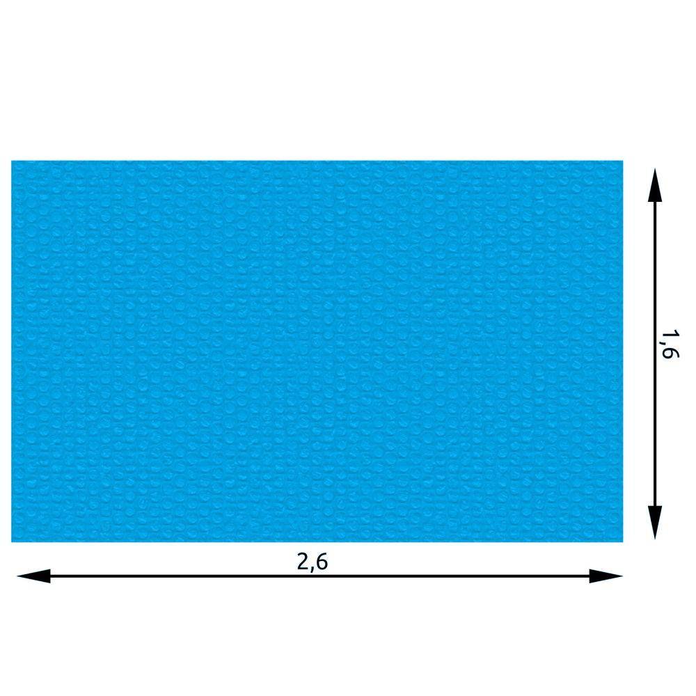 Helloshop26 - Bâche de piscine rectangulaire bleue 160 x 260 cm - Imagen 4