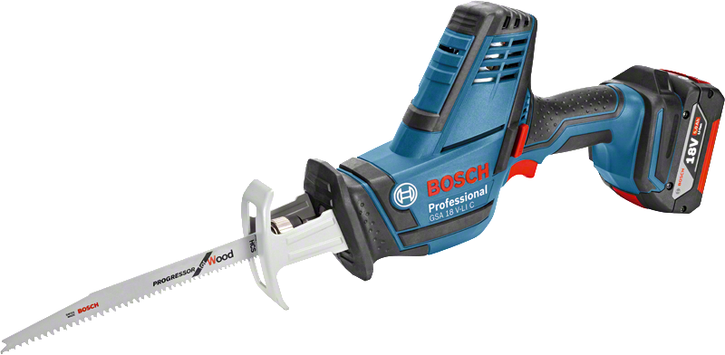 Bosch Professional - Scie sabre BOSCH GSA 18 V-Li C - Avec 2 batteries 5.0 Ah, chargeur, coffret + 3 lames de scie - 06016A5002 - Imagen 3