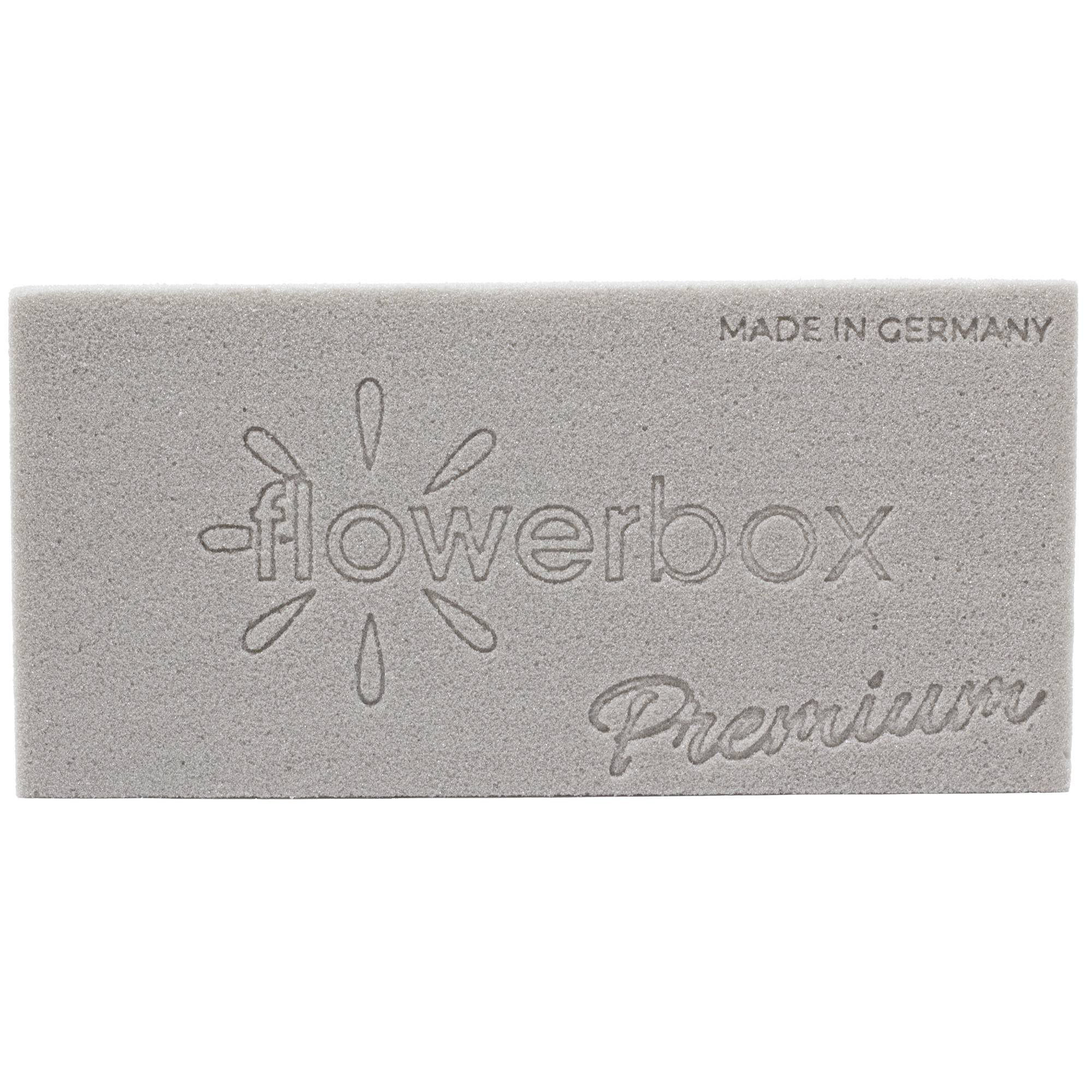 Flowerbox - 3x OASIS® SEC mousse de piquage pour arrangements de fleurs séchées - 23 x 11 x 3,6 cm - pour mariage, anniversaire, église, en forme de brique - Imagen 4