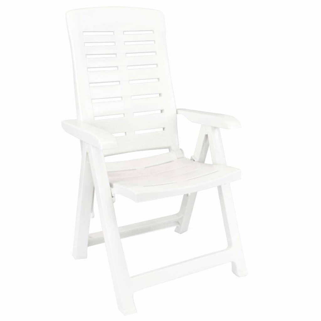 Vidaxl - Ensemble à manger de jardin 3 pcs-Salons de jardin Blanc Polypropylène - Image 5