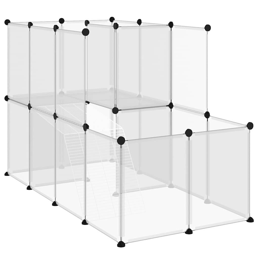 Vidaxl - Cage pour petits animaux Transparent 142x74x93 cm PP et Acier vidaXL 340574 - Imagen 2