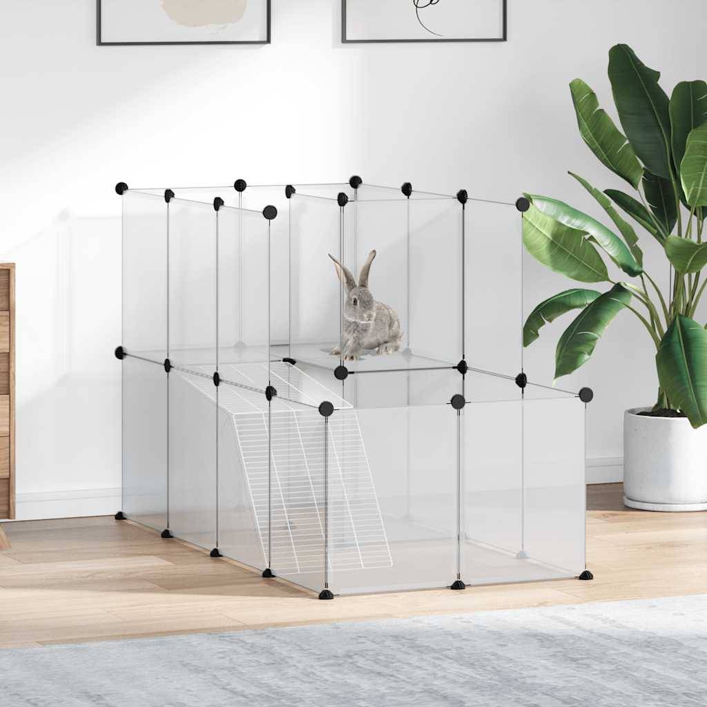 Vidaxl - Cage pour petits animaux Transparent 142x74x93 cm PP et Acier vidaXL 340574 - Imagen 1