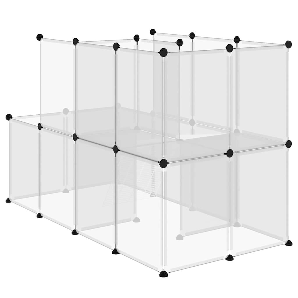 Vidaxl - Cage pour petits animaux Transparent 142x74x93 cm PP et Acier vidaXL 340574 - Imagen 6