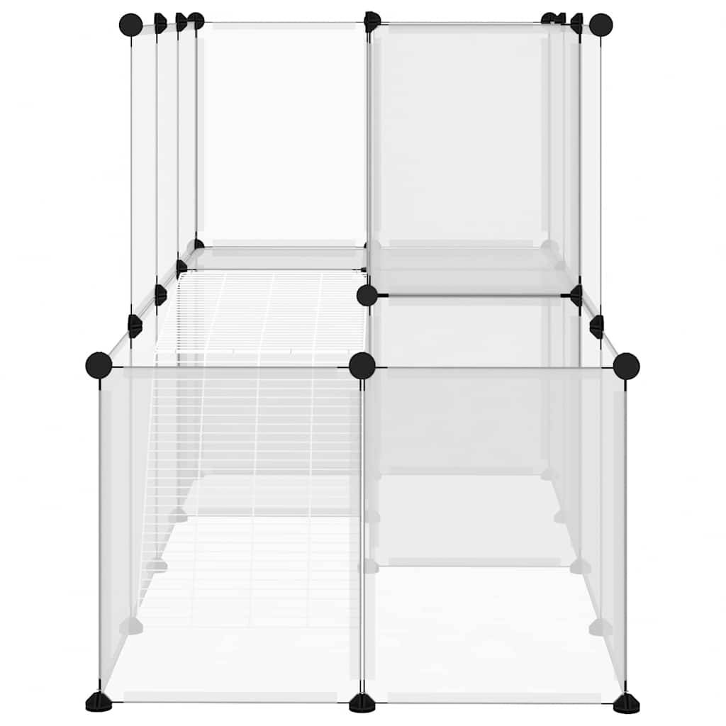 Vidaxl - Cage pour petits animaux Transparent 142x74x93 cm PP et Acier vidaXL 340574 - Imagen 8