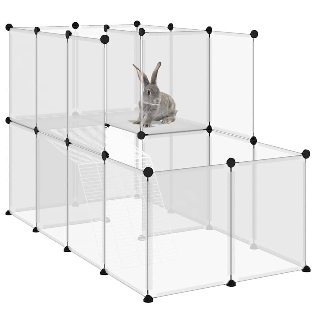 Vidaxl - Cage pour petits animaux Transparent 142x74x93 cm PP et Acier vidaXL 340574 - Imagen 7