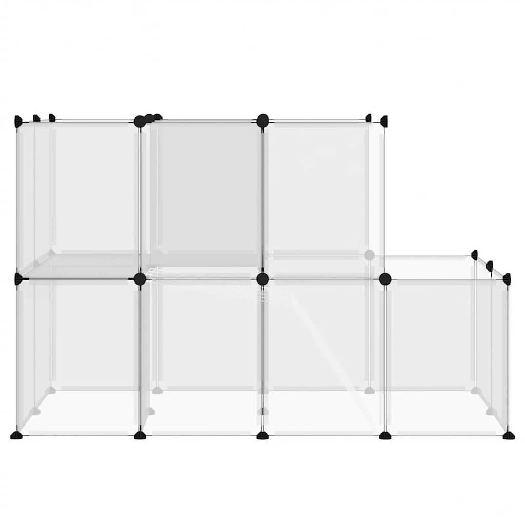 Vidaxl - Cage pour petits animaux Transparent 142x74x93 cm PP et Acier vidaXL 340574 - Imagen 5