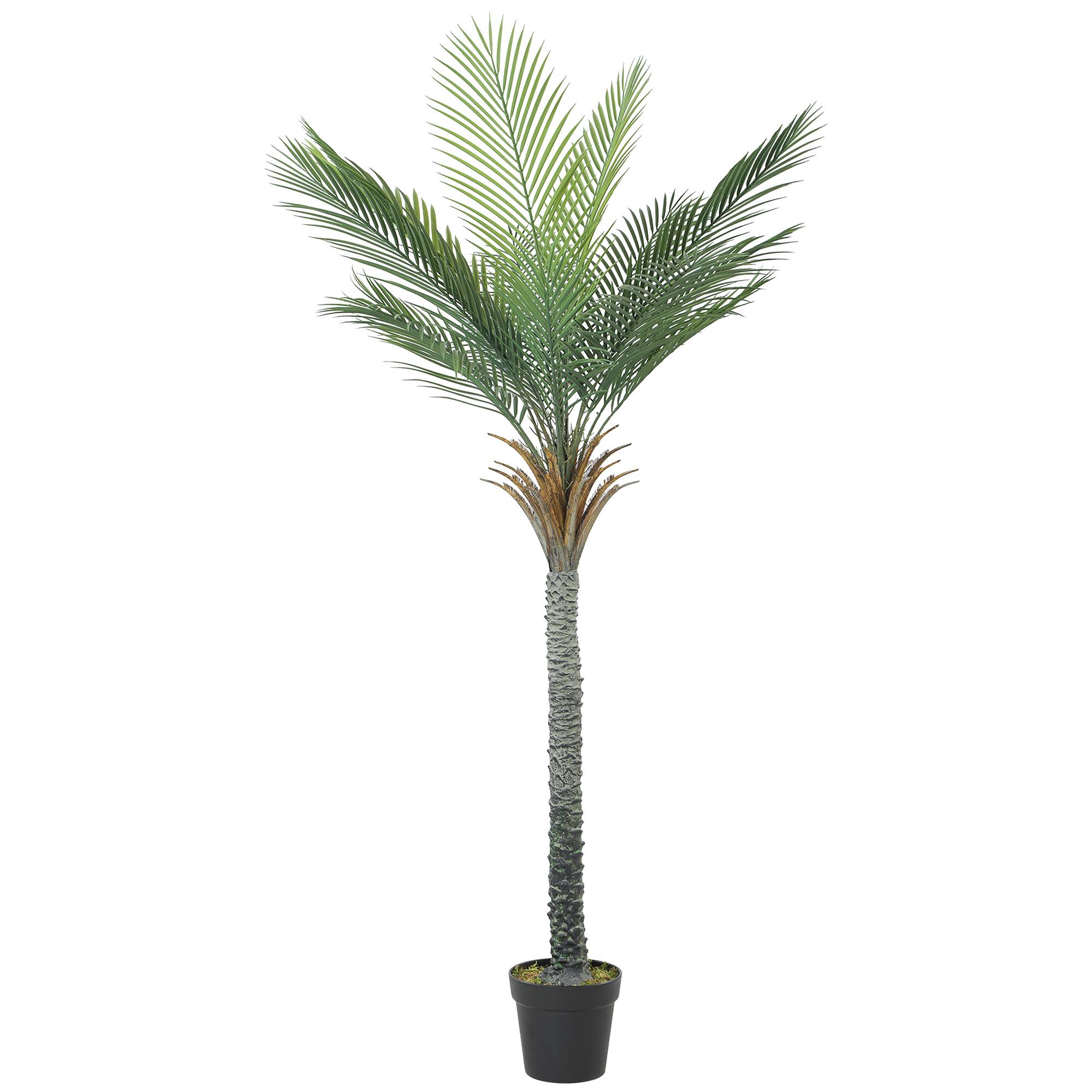Palmier artificiel plastique vert 80 x 60 x 180 cm - PANGIVO - Image 2