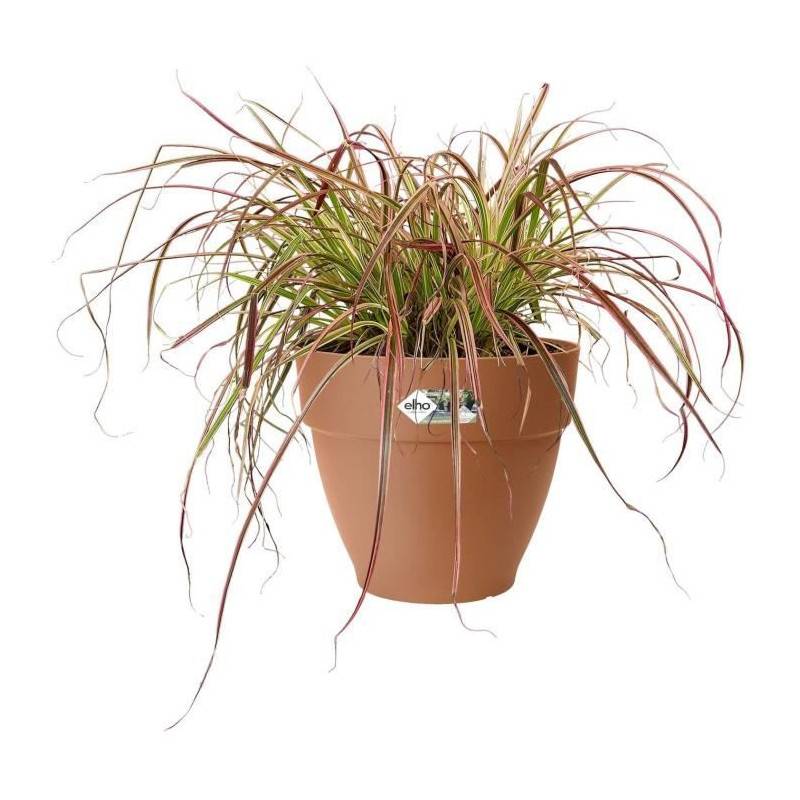 Elho - Pot De Fleurs Rond Vibia - Plastique Réservoir - ø35 - Anthracite - Imagen 4