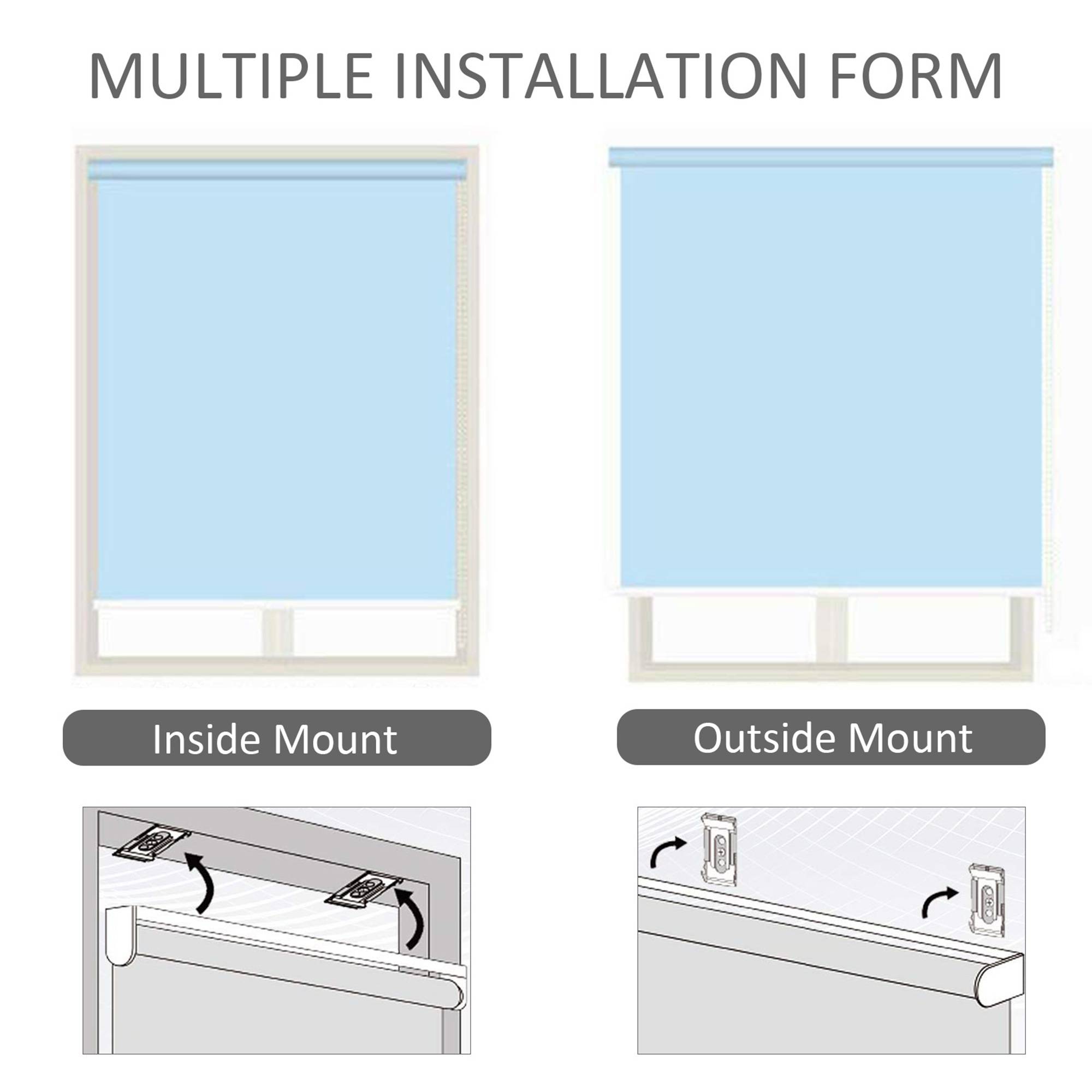 Store vertical extérieur aluminium balcon terrasse brise-vue anti-UV 120x200cm gris - ComfortXL Outdoor Living - Image 4