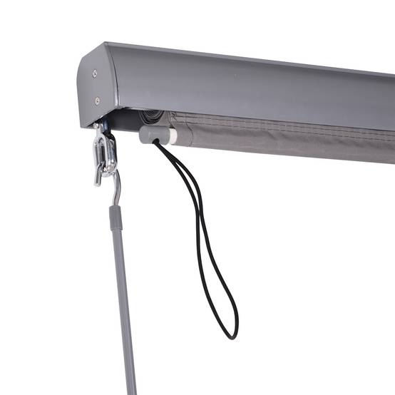 Store vertical extérieur aluminium balcon terrasse brise-vue anti-UV 120x200cm gris - ComfortXL Outdoor Living - Image 7