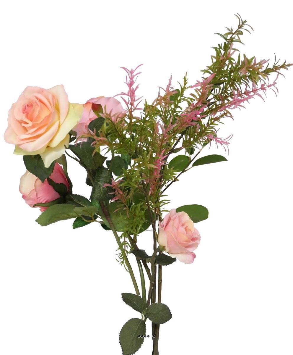 Artificielles - Branche de feuilles de Mirte factice H62cm plastique ext. Vert-rose - couleur: Vert-rose - Imagen 2