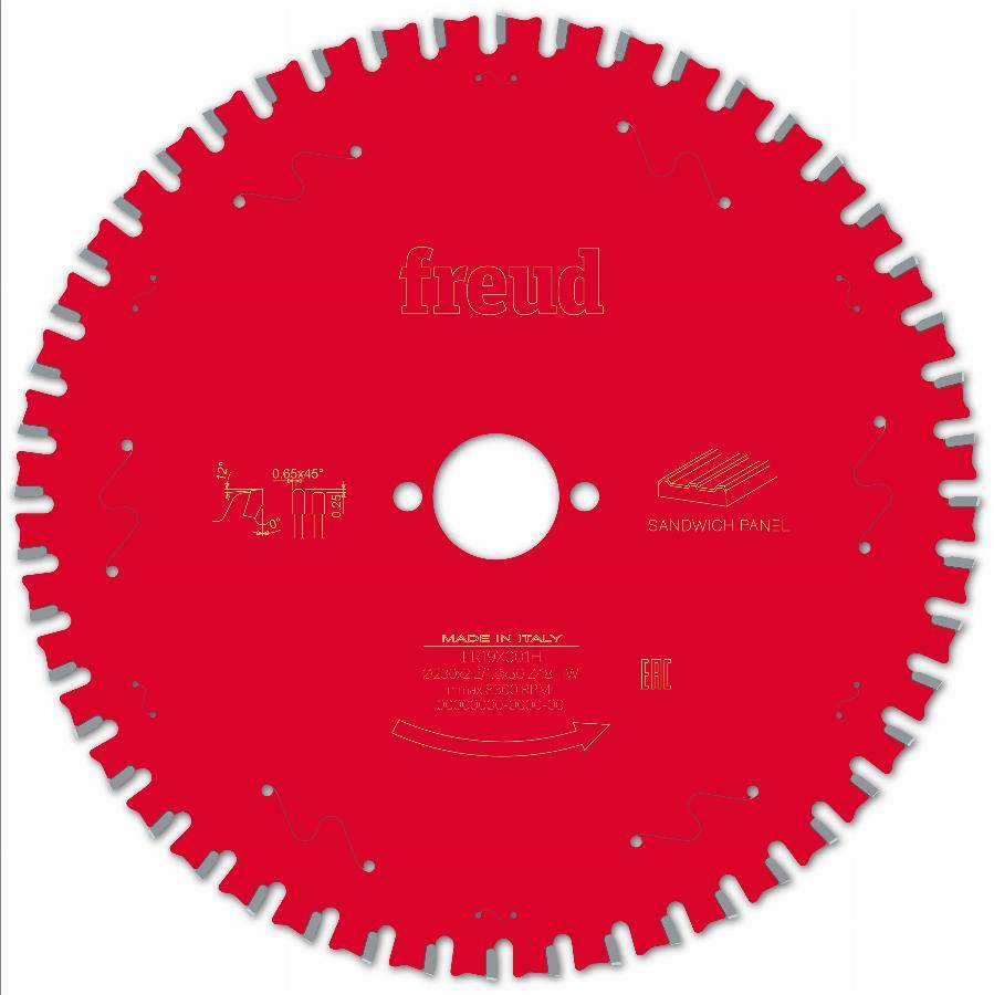 Lame pour scie circulaire portative FREUD - Ø230 2,2/1,8 AL30 Z48 TPB 0° - F03FS09856 -FR19X001H - Imagen 1