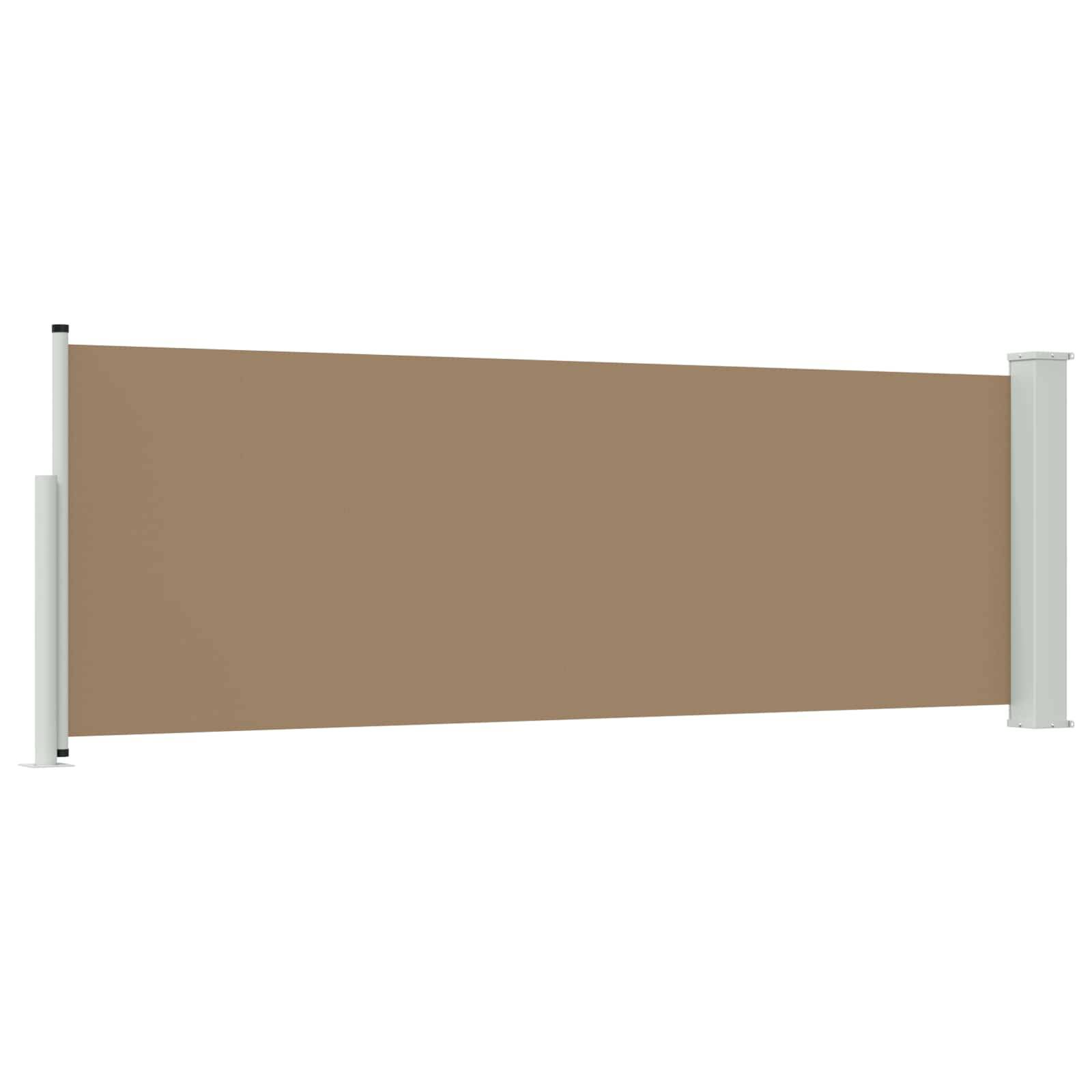 Store latéral rétractable polyester taupe 300 x 100 cm - PANGIVO - Image 4