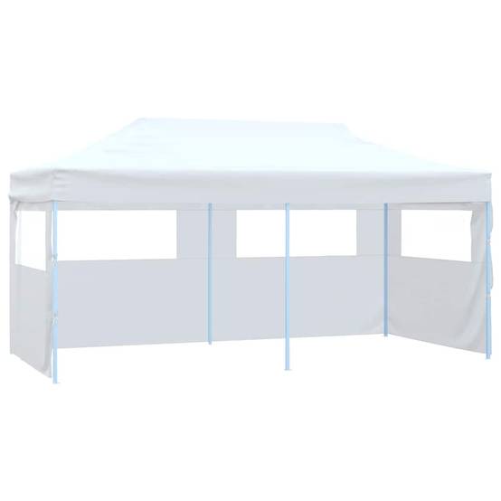 ComfortXL - Tente Pliante Acier avec 4 Parois Vitrées Imperméable pour Jardin Réception Blanc 3x6m – ComfortXL Outdoor Living - Image 1