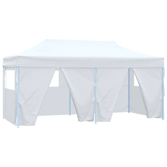 ComfortXL - Tente Pliante Acier avec 4 Parois Vitrées Imperméable pour Jardin Réception Blanc 3x6m – ComfortXL Outdoor Living - Image 2