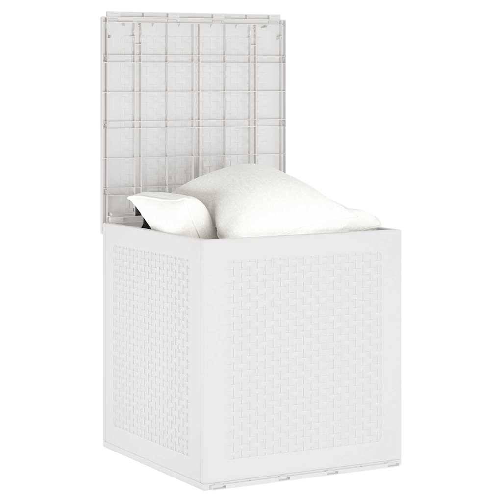Petite Boîte de Rangement en Polypropylène Étanche pour Balcon et Jardin Blanc 55x53x57 cm – ComfortXL Outdoor Living - Image 3