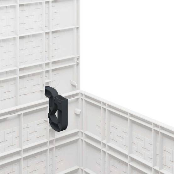 Petite Boîte de Rangement en Polypropylène Étanche pour Balcon et Jardin Blanc 55x53x57 cm – ComfortXL Outdoor Living - Image 9