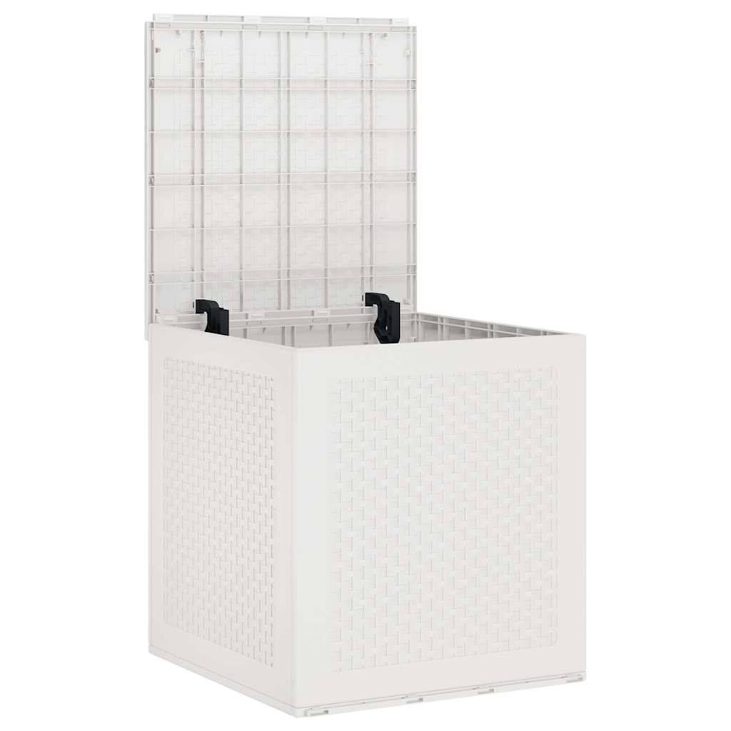 Petite Boîte de Rangement en Polypropylène Étanche pour Balcon et Jardin Blanc 55x53x57 cm – ComfortXL Outdoor Living - Image 5