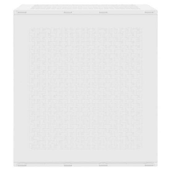 Petite Boîte de Rangement en Polypropylène Étanche pour Balcon et Jardin Blanc 55x53x57 cm – ComfortXL Outdoor Living - Image 6